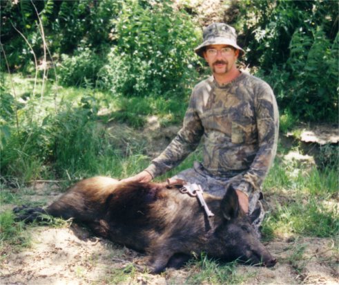 ruger 44 magnum rifle. Taken at 35 yards with a Ruger